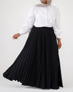 TILA Plissé Skirt - Black