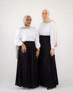 TILA Plissé Skirt - Black