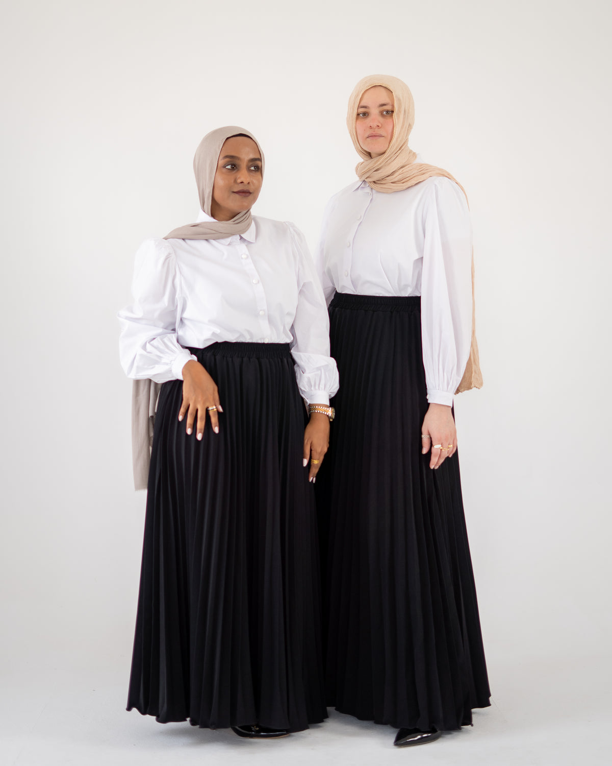 TILA Plissé Skirt - Black