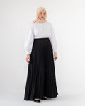 TILA Plissé Skirt - Black