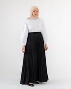 TILA Plissé Skirt - Black